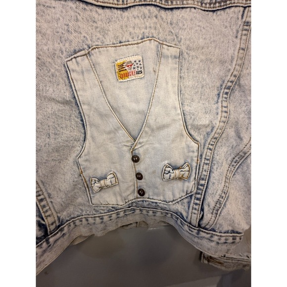 Vintage Jordache Jeanswear Acid Wash Cropped Denim Jacket - Women Size Small - Picture 6 of 13